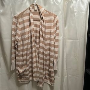Womens beige tone casual cardigan